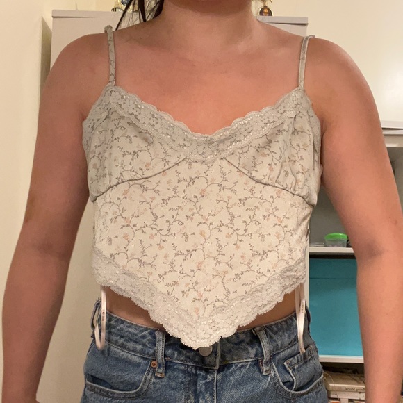 forever 21 sage tieback tank - Picture 2 of 5